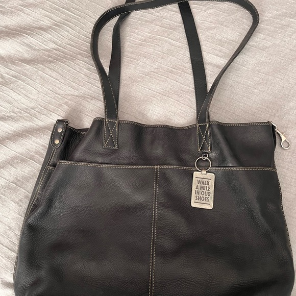 Vintage Stone Ridge leather tote bag - Picture 3 of 8